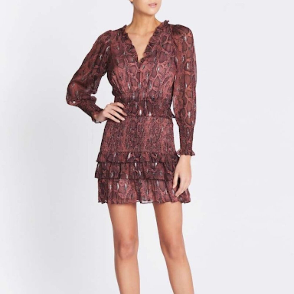 Rebecca Taylor Smocked Mini Dress